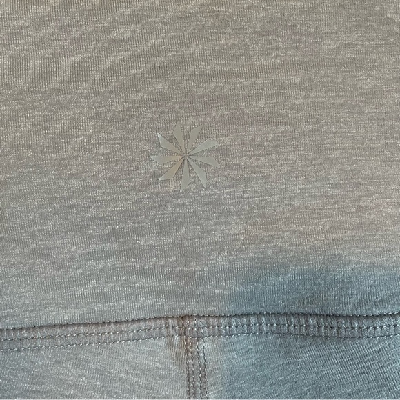 Athleta Gray Cropped Capri Yoga Athletic Training Leggings Medium - Picture 6 of 13